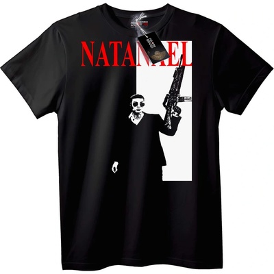 NOONEBRAND Тениска NATANIEL Мафиотски стил - XS, Black