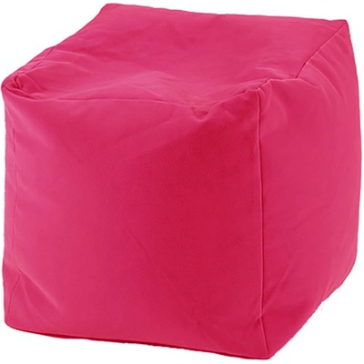 PUFRELAX Пуф, 80л. , Табуретка Куб - Panama Pink, Перящ се калъф, Водоустойчив, Пълнеж от Полистиролни перли (PUF-G-C-PEX-PNK)