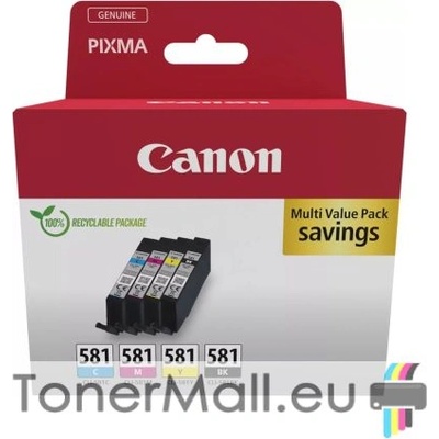 Canon Комплект 4бр. мастилени касети Canon CLI-581 Multi pack 2103C007AA