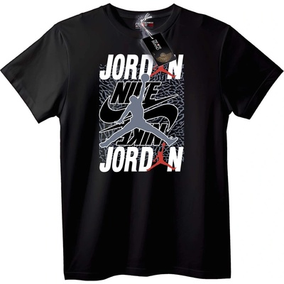 NOONEBRAND Тениска Jordan Nike Спорт - L, Black