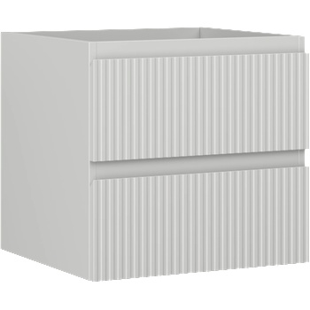 Mexen Rivel шкаф за баня под мивка 50 см, 2 чекмеджета, оребрена, сива матова - 91A20-05047-2-BFF62 (91A20-05047-2-BFF62)