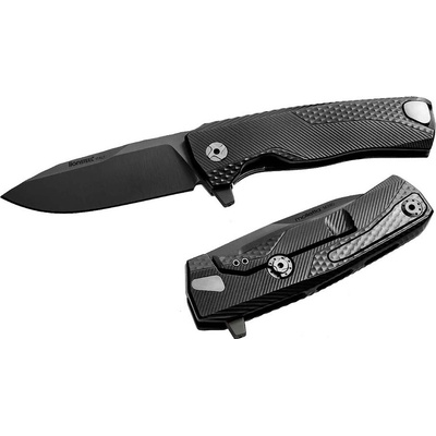 LionSteel ROK A BB čepel ocel M390 černá,hliníková rukojeť