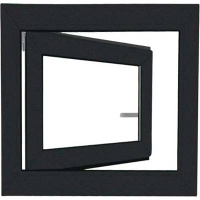 Hobby Roof Okno plastové BRAVO bílé/antracit 7016, OS1 50x50 P, 2sklo, 4kom/60mm
