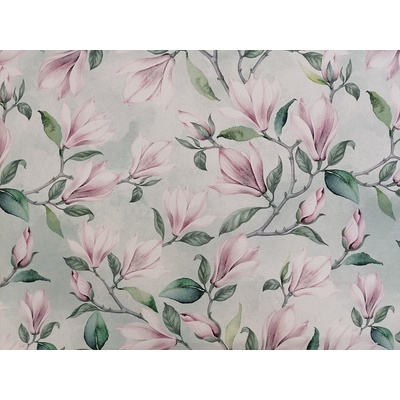 Dekoračné látka MAGNOLIE zelená šírka 140 cm