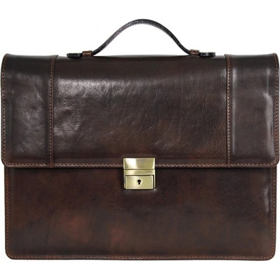 Triton kožená pánská aktovka ŽAKON hnědá – Hledejceny.cz