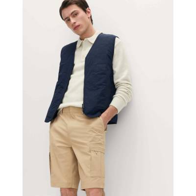 Marks & Spencer Шортки с джобове прав крой Marks & Spencer бежова Marks & Spencer | Bezhov | МЪЖЕ | 32 LNG
