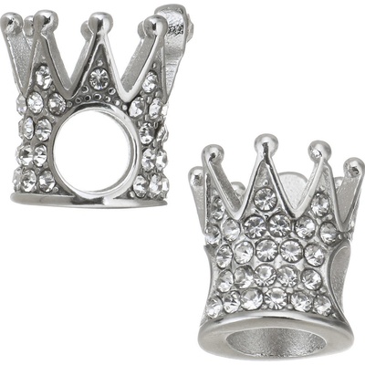 Korunka se šatony barvy Crystal vyrobená z chirurgické oceli JK 752-1 – Zbozi.Blesk.cz