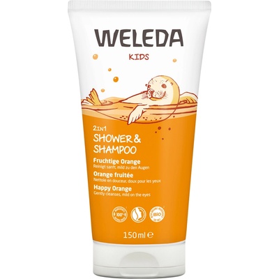 WELEDA Sprchový krém a šampón Šťastný pomaranč 2 v 1 150 ml