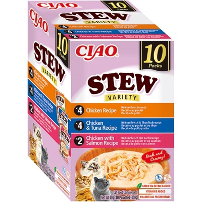 Ciao Stew kuře /kuře losos / kuře tuňák 10 x 40 g