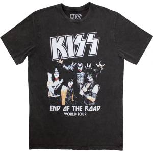 Kiss End Of The Road World Tour (Stone Wash) Charcoal Grey M Риза (KISSSTNW61MC02)