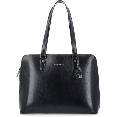 Noelia Bolger kožená kabelka NB 0057 C čierna