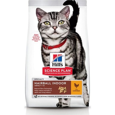 Hill's Science Plan Hairball & Indoor granule pre dospelé mačky s kuracím 300 g