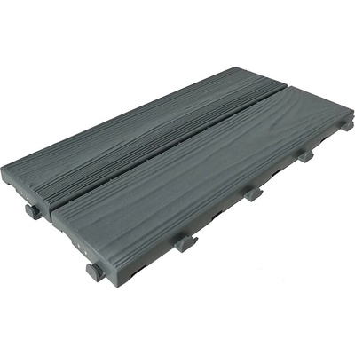 ONEK Plastová dlažba EASYWOOD 19 x 38 x 1,7 cm sivá 1 ks