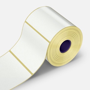 CDRmarket Самозалепващи PP (полипропилен) етикети, 50x30mm, 1000бр. , за TTR, бели, ролка (PP050x030/1000)