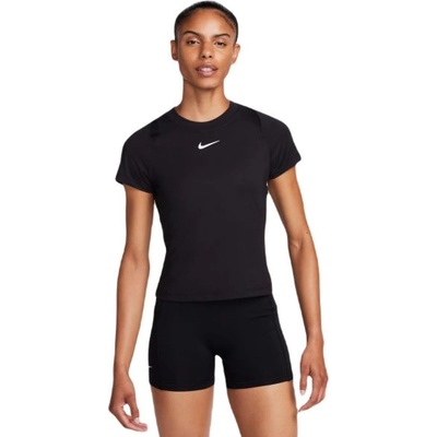 Nike Дамска тениска Nike Court Dri-Fit Advantage Top - black/black/black/white