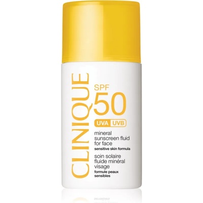 Clinique Sun SPF 50 Mineral Sunscreen Fluid For Face минерален слънцезащитен флуид за лице SPF 50 30ml