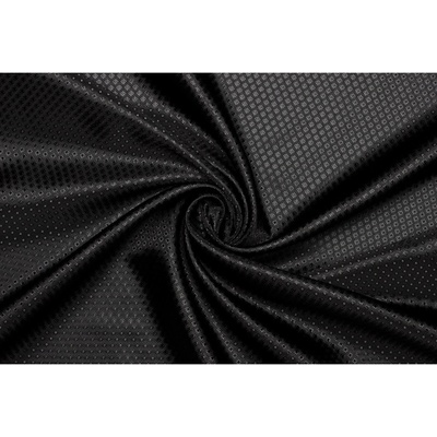 Podšívka polyester vzorovaná - Černá s jemným geometrickým vzorem