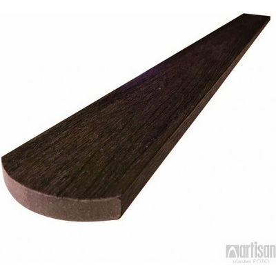 WPC dřevoplastové plotovky Dřevoplus Profi půlkulaté 15x80x1200 - Walnut (ořech)