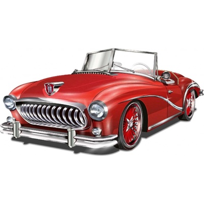 Dimex MS-5-2204 Vliesová fototapeta Retro červené auto rozměry 375 x 250 cm