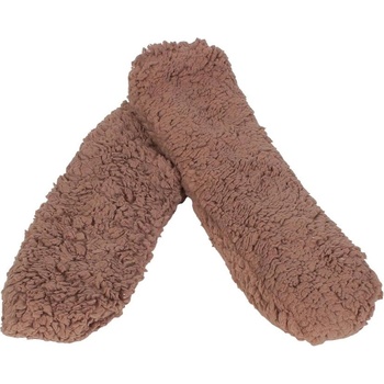 Мъжки зимни пухкави чорапи в кафяво