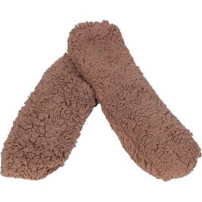 Мъжки зимни пухкави чорапи в кафяво