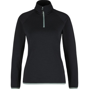 Heber Peak Дамски вълнен пуловер Heber Peak Women's MerinoBlend SaplingHe. Half Zip Jumper - Black - размер XL (105-5567-0115)