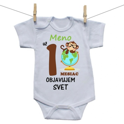 Boodyy Body s krátkym rukávom Už 1 mesiac objavujem svet