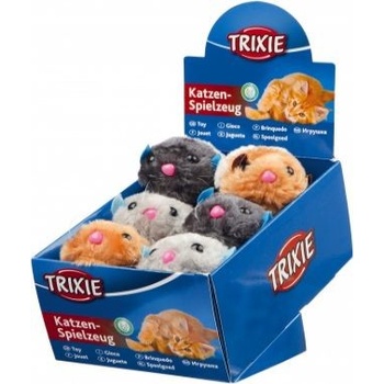 Trixie Pohyblivé plyšové hračky 12 ks / box