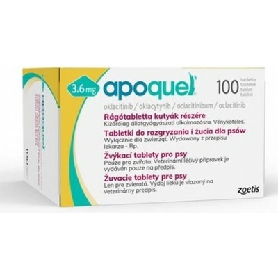 Zoetis Apoquel 3,6 mg žuvacie tablety pre psy 100 tbl
