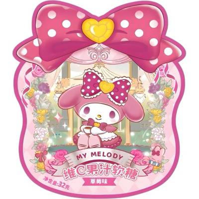 Qi My Melody Gummy Candy Strawberry 32 g