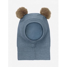 HUTTEliHuT detská vlnená kukla s brmbolcami stormy weather