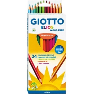 GIOTTO Цветни моливи GIOTTO Elios триъгълни 24 броя 2759 00 (2759 00)