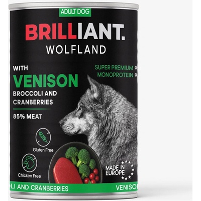 Brilliant Wolfland Venison with Broccoli and Cranberries 400 g