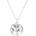 Silenti Jewelry Сребърно колие "Благозвучие" - Зелен