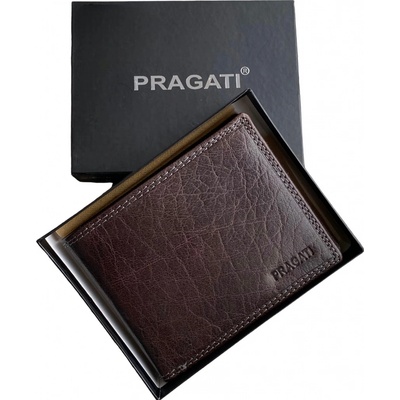Pragati Fashion tmavě hnědá jvt 305 pánská kožená