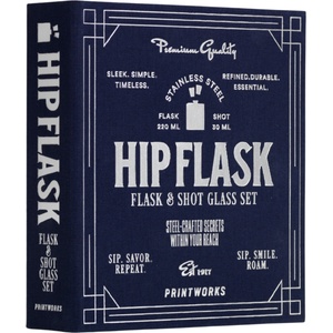Printworks The Essentials Комплект аксесоари за алкохол, тъмносин, 4 ел (PW00774)