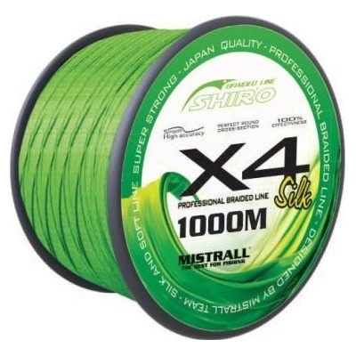 Mistrall šnúra Shiro Braided Line X4 1000m 0,25mm 26,2kg