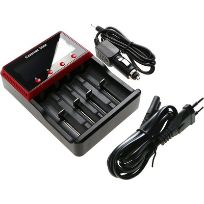 Cameron Sino Интелигентно зарядно устройство за батерии Cameron Sino с дисплей, 4 слота (DF-MDH6E)