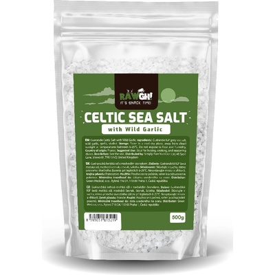 RawGH! - Guérandská keltská soľ s medvedím cesnakom 500 g