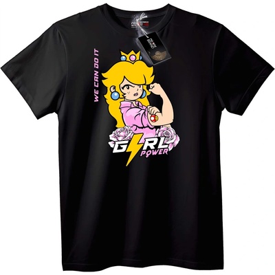 NOONEBRAND Тениска Момичешка Сила Принцеса - 2XL, White