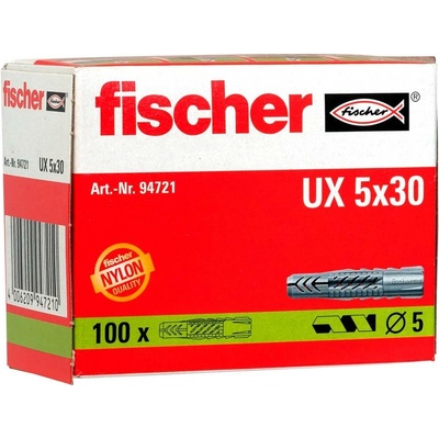 Fischer UX 5 x 30 univerzálna hmoždinka 30 mm 5 mm 94721 100 ks