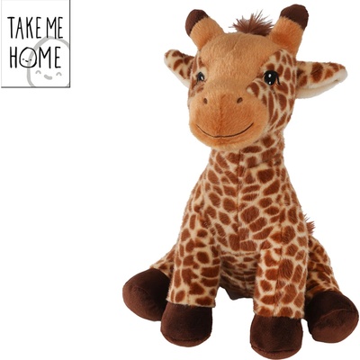 Plyšová žirafa Take Me Home sediaca 25 cm - 1 kus