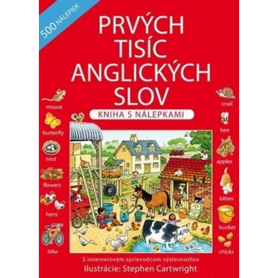 Prvých tisíc anglických slov - Kniha s nálepkami