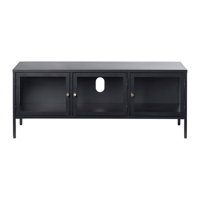 Unique Furniture Черна метална маса за телевизор 132x52 cm Carmel - Unique Furniture (44300600)
