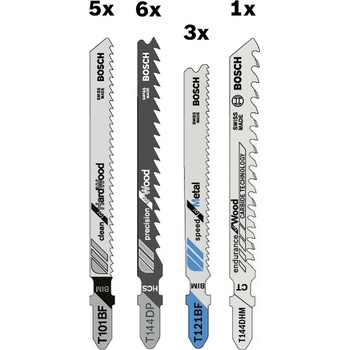 Bosch 15-dielna súprava pílových listov T 144 DP/T 101 BF/T 144 DHM/T 121 BF 2607011437