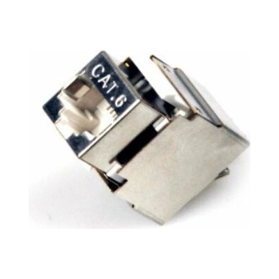 XtendLan Keystone jack RJ45, narážecí, CAT6, STP, 180 st., narážení zezadu