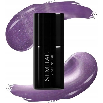 SEMILAC Hybridní lak 664 Lilac Gloss 7 ml cat eye kočičí oko magnetický