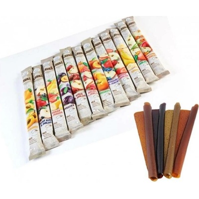 Nara Natur Osvěžující ovocné trubičky Lavaš Jahoda s cukrem 140 g