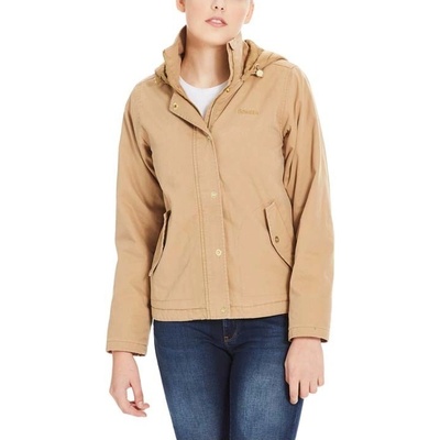 Bench Cotton Jacket With Quilted Hood Stone