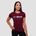 GymBeam Дамска тениска Beam Burgundy L